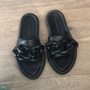 Stella McCartney Black Chain Sandals size 9